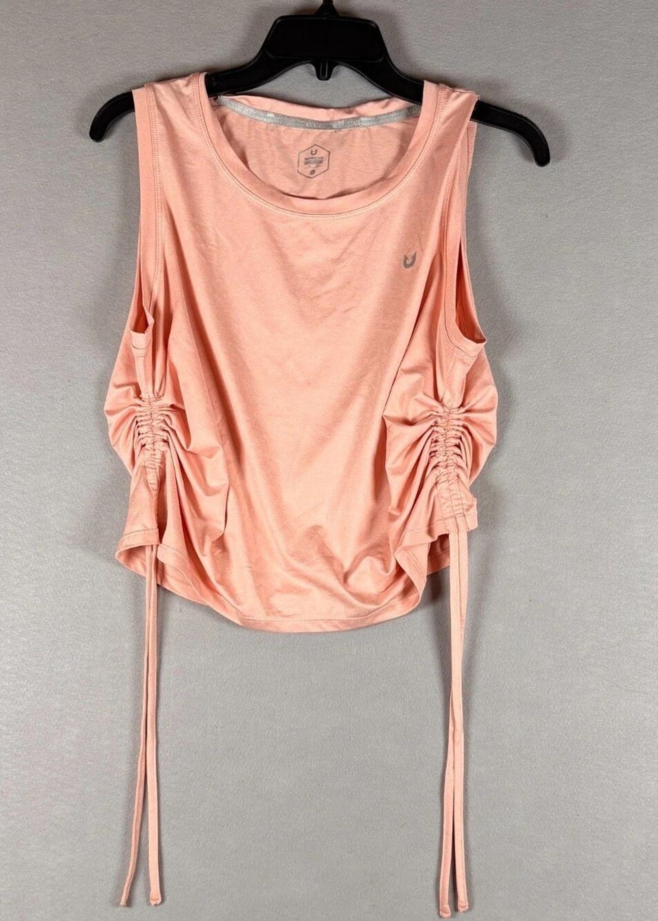 Northyard Women's Medium Peach Cinch Side Athletic Tank Top